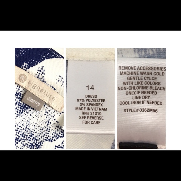 Dress Barn Signature Darby Floral Print Dress 14 - Picture 2 of 8